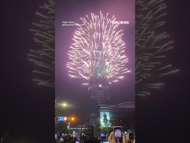 ⁣Fireworks light up the sky as world welcomes 2025