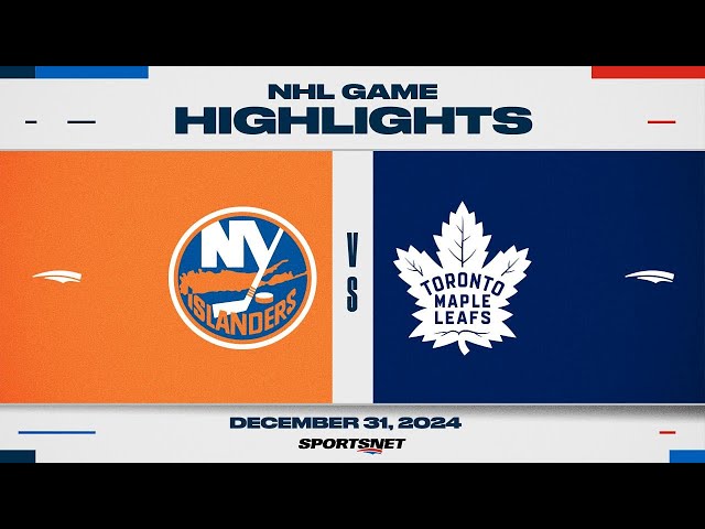 ⁣NHL Highlights | Maple Leafs vs. Islanders - December 31, 2024