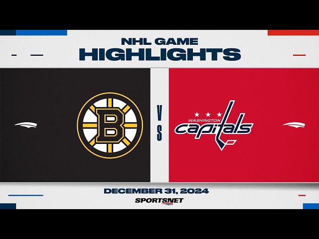 ⁣NHL Highlights | Capitals vs. Bruins - December 31, 2024