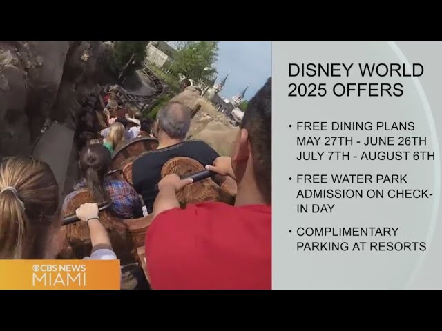 ⁣Disney World offers free dining with three-day visits