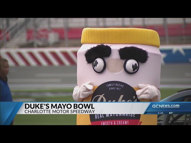 ⁣Duke's Mayo Bowl players get NASCAR preview