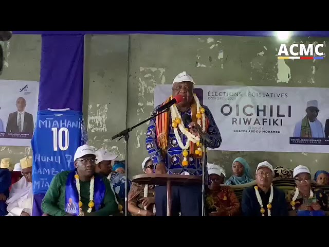 ⁣Discours de Youssouf Mohamed Belou SG du parti CRC à Mtsamdou ce mercredi 1èr Janvier 2025