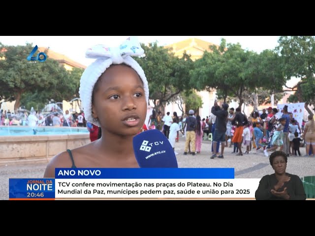 ⁣TCV confere movimentação nas praças do Plateau. No Dia Mundial da Paz, munícipes pedem paz