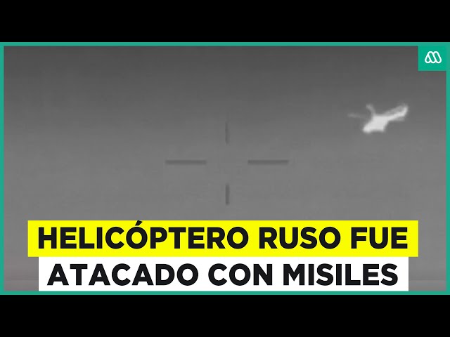 ⁣Drone marítimo ucraniano derriba helicóptero ruso