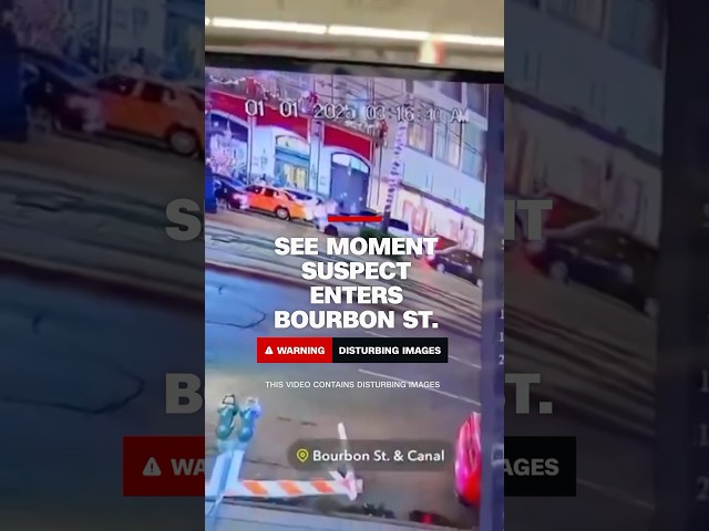 ⁣See moment suspect enters Bourbon St.