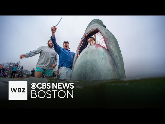 ⁣South Boston residents kick off 2025 with annual cold plunge