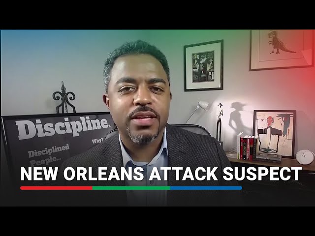 ⁣Footage surfaces of New Orleans attack suspect; home raided by police