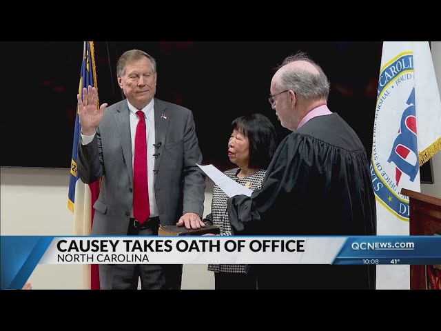 ⁣Mike Causey sworn in for third term as NC Insurance Commissioner