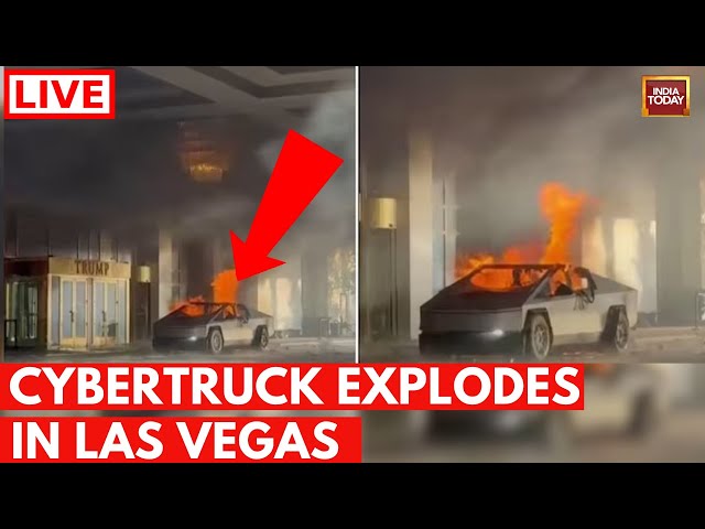 ⁣Tesla Cyber Truck Explodes LIVE: Las Vegas Tesla Cybertruck Blast, Musk Hints at New Orleans Link