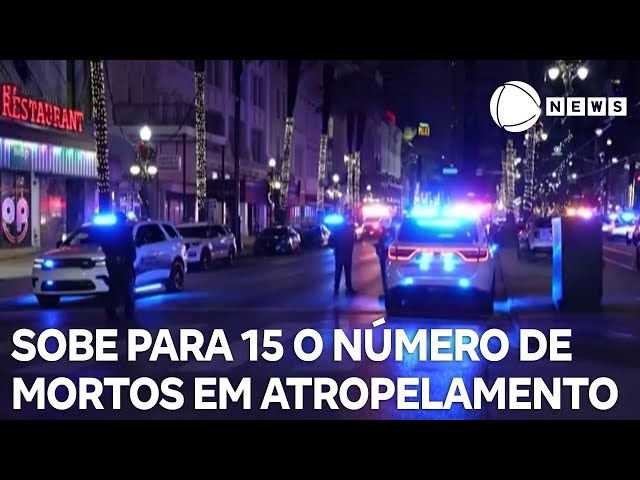 ⁣Sobe para 15 o número de mortos em atropelamento coletivo nos EUA