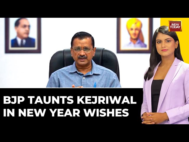 ⁣BJP And AAP Clash In Delhi LIVE News | Kejriwal Adopts Saffron Strategy? | New Year, Same Showdown