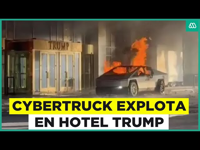 ⁣Cybertruck de Tesla explota en Hotel de Trump: Una persona murió por el hecho