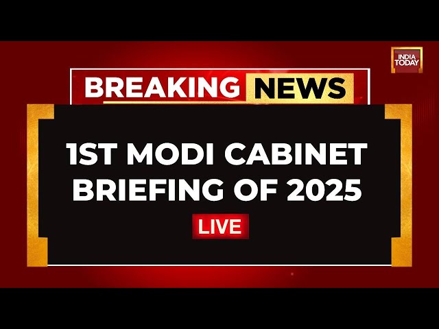 ⁣LIVE: Centre's Big New Year Gift For Farmers | 1st Modi Cabinet Briefing Of 2025 | India Today 