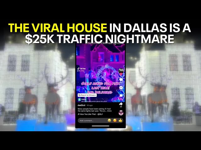 ⁣Viral Christmas house in Dallas cost taxpayers $25K