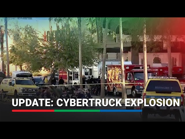 ⁣Police declare Tesla Cybertruck explosion at Las Vegas Trump hotel an isolated incident