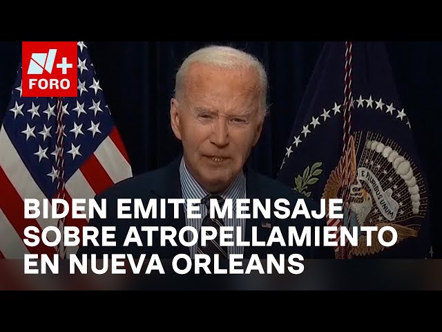 ⁣Joe Biden señala que atacante de Nueva Orleans se inspiró en ISIS - Las Noticias