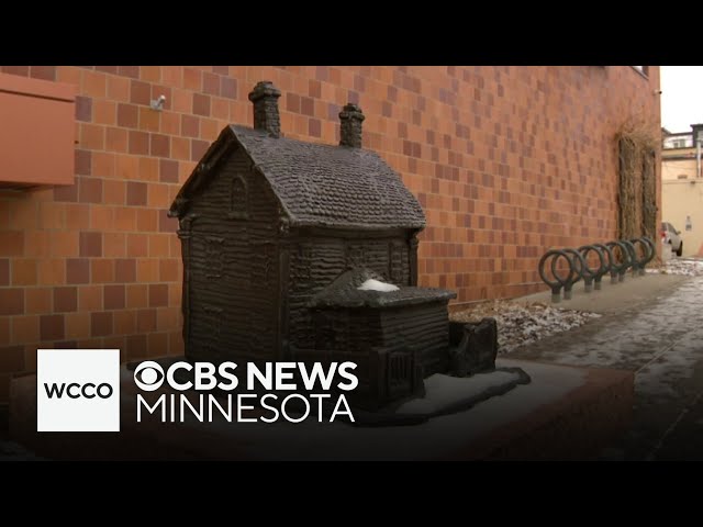 ⁣Miniature sculptures historic Minneapolis neighborhood