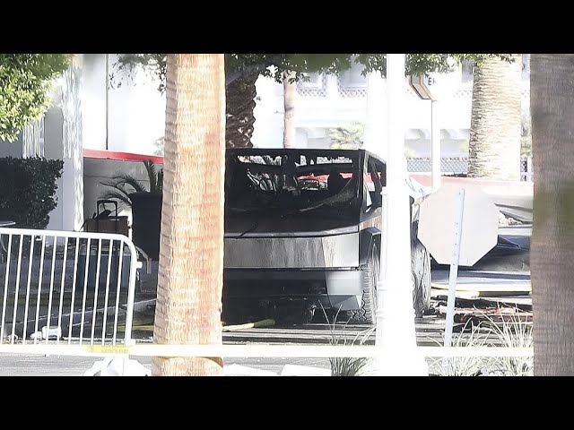 ⁣1 mort et 7 blessés dans l'explosion d'un Cybertruck Tesla devant un hôtel Trump à Las Veg