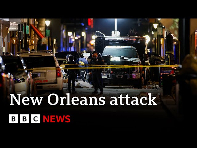 ⁣Biden says New Orleans attacker who killed 15 was inspired by Islamic State group | BBC News