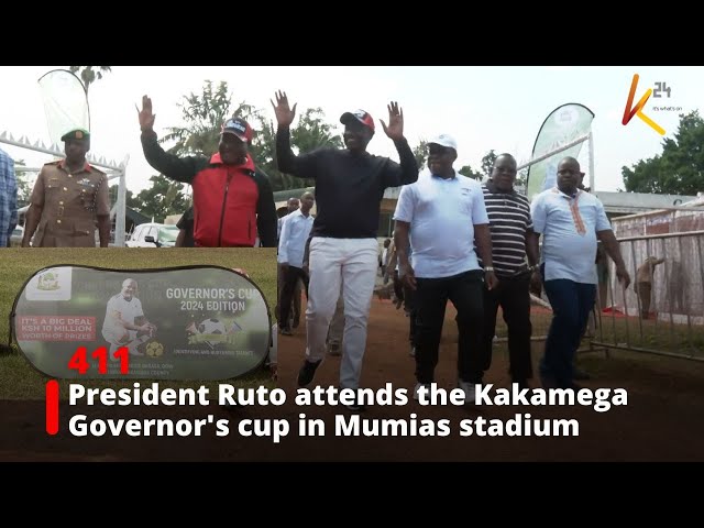 ⁣President Ruto attends the Kakamega Governor's Cup in Mumias stadium, Kakamega County