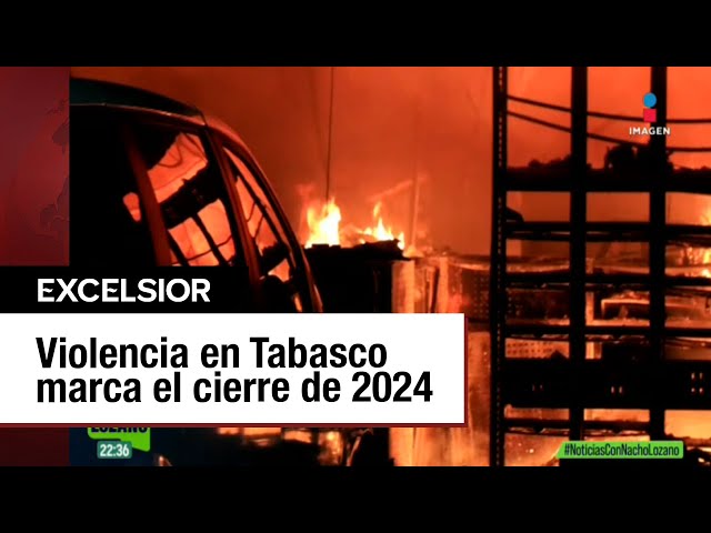 ⁣Tabasco recibe el 2025 con ola de violencia; atacan negocios y estaciones de policía