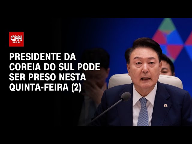 ⁣Presidente da Coreia do Sul pode ser preso nesta quinta-feira (2) | CNN NOVO DIA