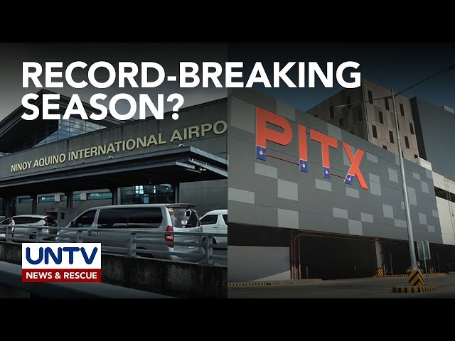 ⁣Record-breaking na bilang ng mga pasahero, naitala sa NAIA at PITX nitong 2024