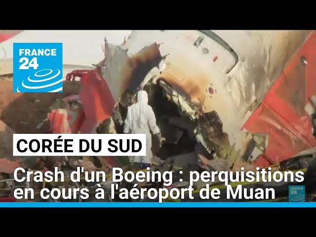 ⁣Corée du Sud : perquisitions en cours à l'aéroport de Muan après le crash d'un Boeing