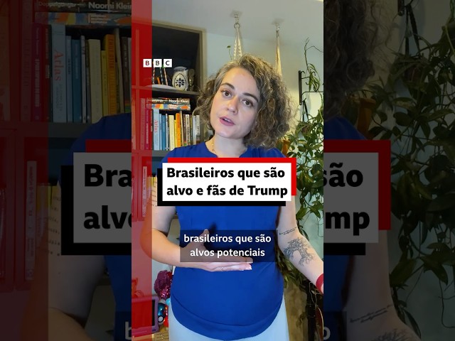 ⁣Os brasileiros fãs de Trump, mas ameaçados de deportação nos EUA   #bbcnewsbrasil