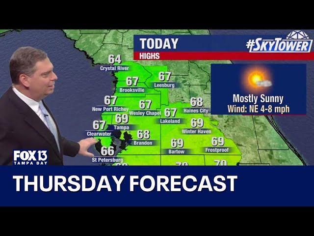 ⁣Tampa weather | Thursday forecast