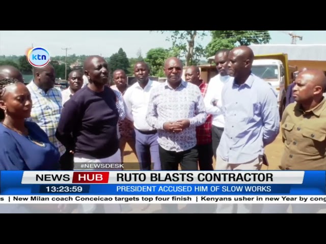 ⁣President Ruto blasts contractor repairing Bukhungu stadium over slow works