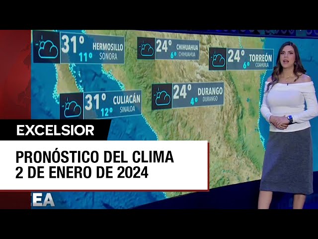 ⁣Clima para hoy 2 de enero de 2025