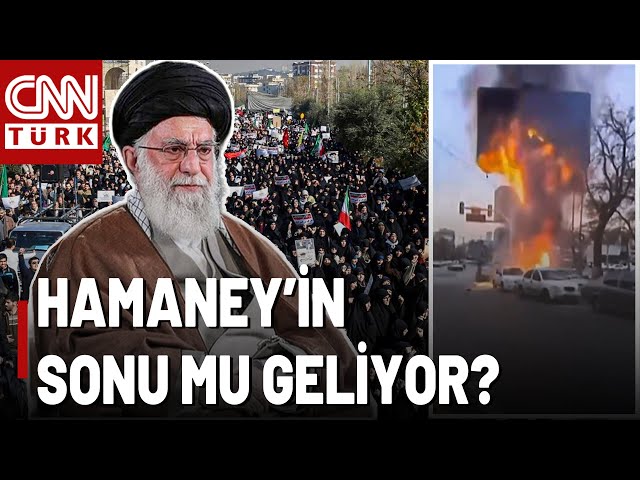 ⁣Hamaney'in Resmini Böyle Yaktılar! İran'da Rejimin Sonu Mu Geliyor?