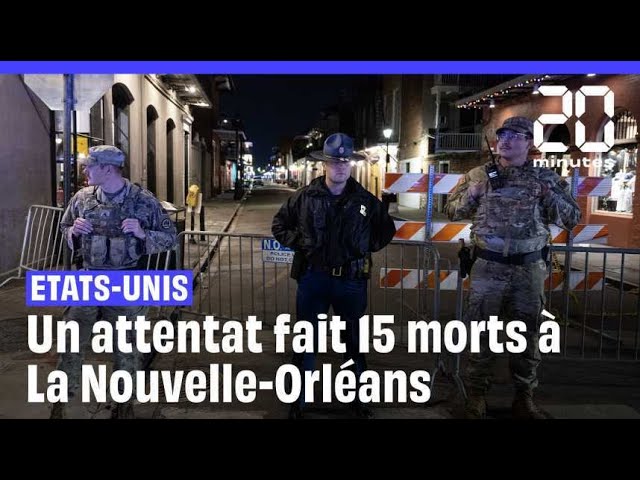 ⁣Etats-Unis : Un véhicule fonce sur la foule à la Nouvelle-Orléans, 10 morts et de nombreux ble...