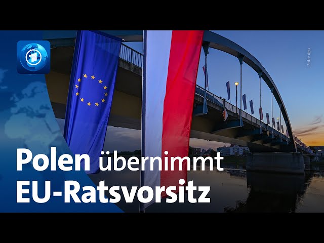 ⁣Polen hat EU-Ratsvorsitz von Ungarn übernommen