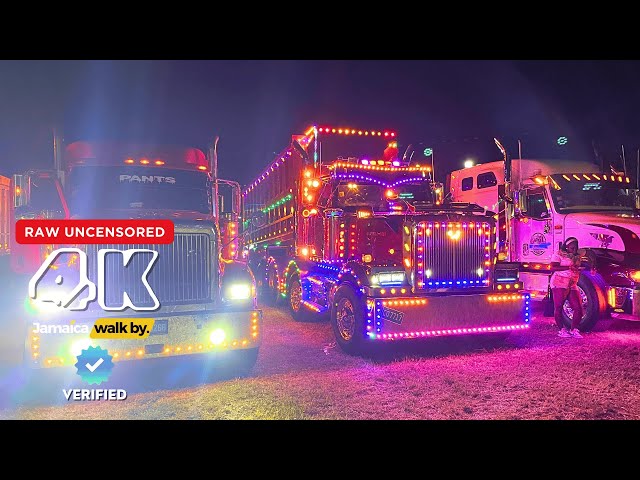 ⁣✓⃝  Walking CLARENDON BIGGEST Truck Show Featuring Artist MASICKA 2025 4K