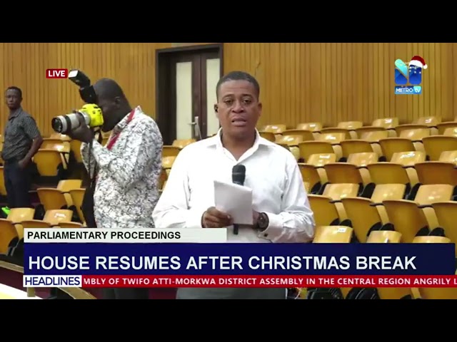 ⁣House resumes after Christmas break