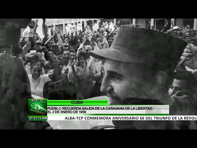 ⁣Cuba: Aniversario 66 de salida de la ¨Caravana de la Libertad¨