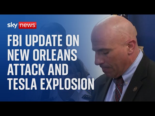 ⁣FBI news conference on New Orleans attack and update on Las Vegas Tesla explosion - Watch in full