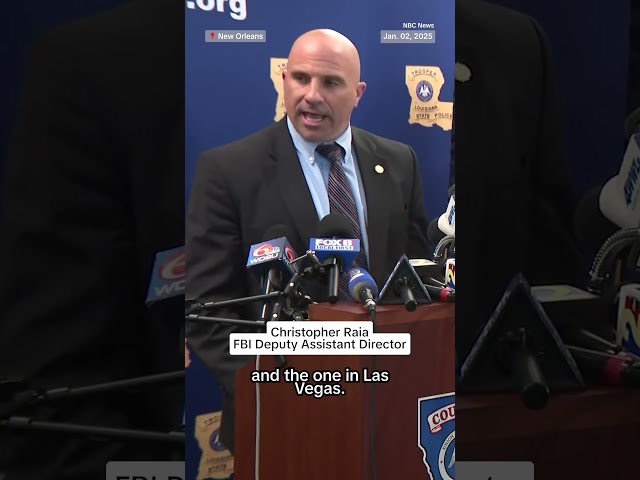 ⁣FBI says New Orleans attack and Las Vegas Cybertruck blast are unrelated