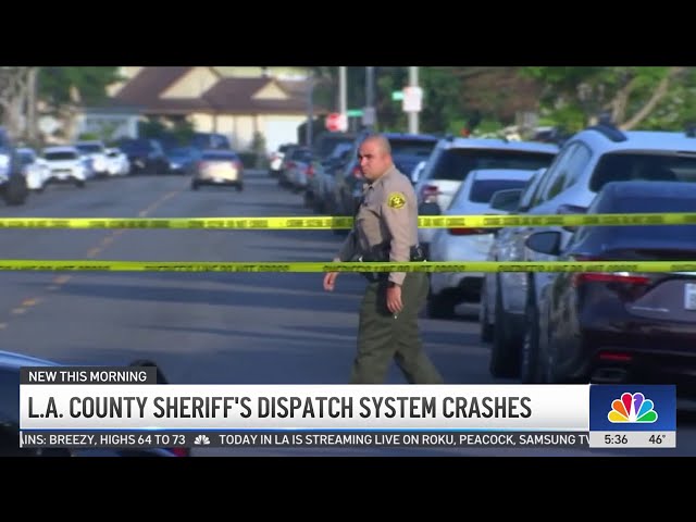 ⁣LA County Sheriff's dispatch system crashes