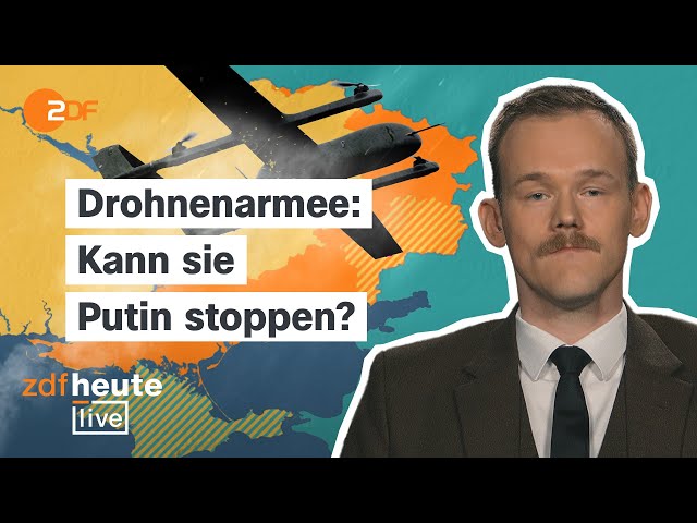 ⁣Wie sich die Ukraine mit Drohnen gegen Russland stemmt | Militärexperte Hinz bei ZDFheute live