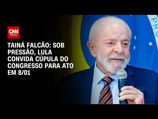 ⁣Tainá Falcão: Sob pressão, Lula convida cúpula do Congresso para ato em 8/01 | BASTIDORES CNN