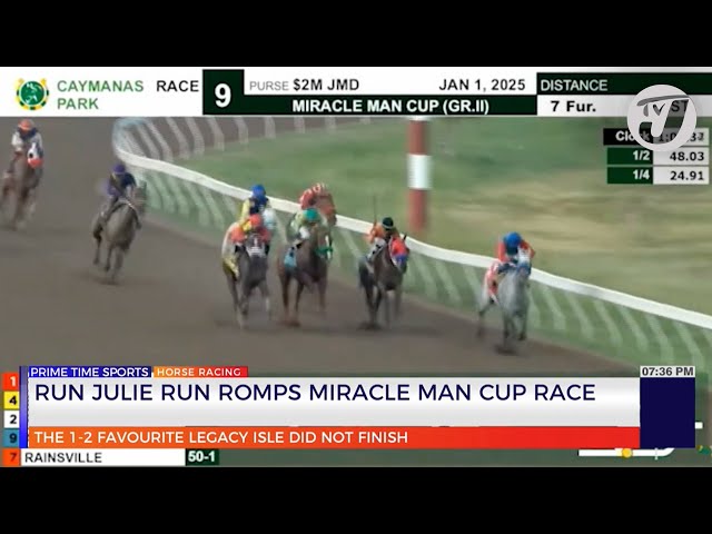 ⁣Run Julie Run Romps Miracle Man Cup Race