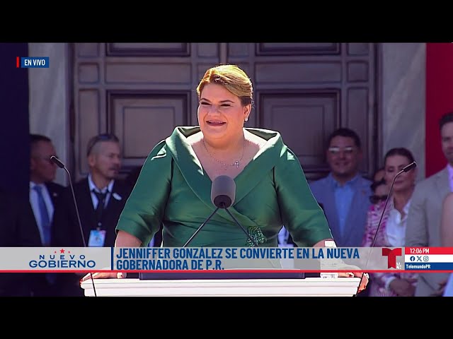 ⁣Jenniffer González da su primer mensaje como gobernadora