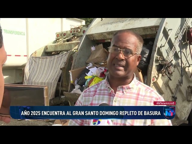 ⁣Desechos en sectores de la capital dan bienvenida al 2025