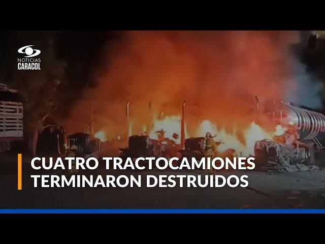 ⁣Falla mecánica originó incendio en Barrancabermeja, Santander