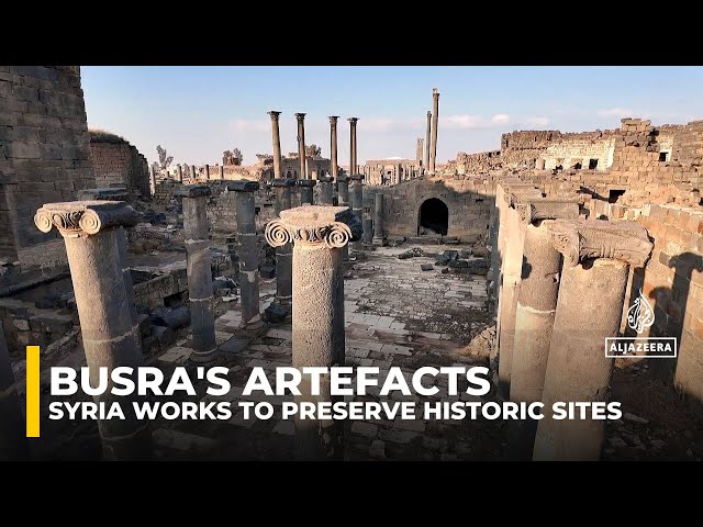 ⁣Syria works to rebuild heritage, end artefact smuggling and preserve historic sites