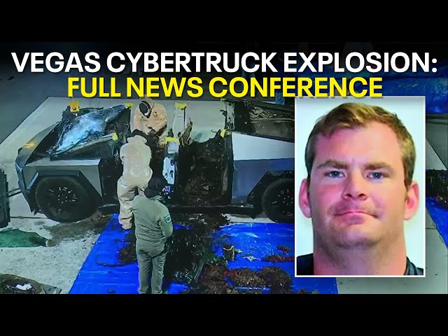 ⁣Las Vegas Cybertruck explosion update: FULL NEWS CONFERENCE