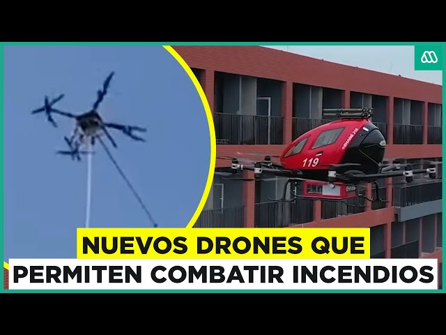 ⁣Drones de alta potencia para combatir los incendios